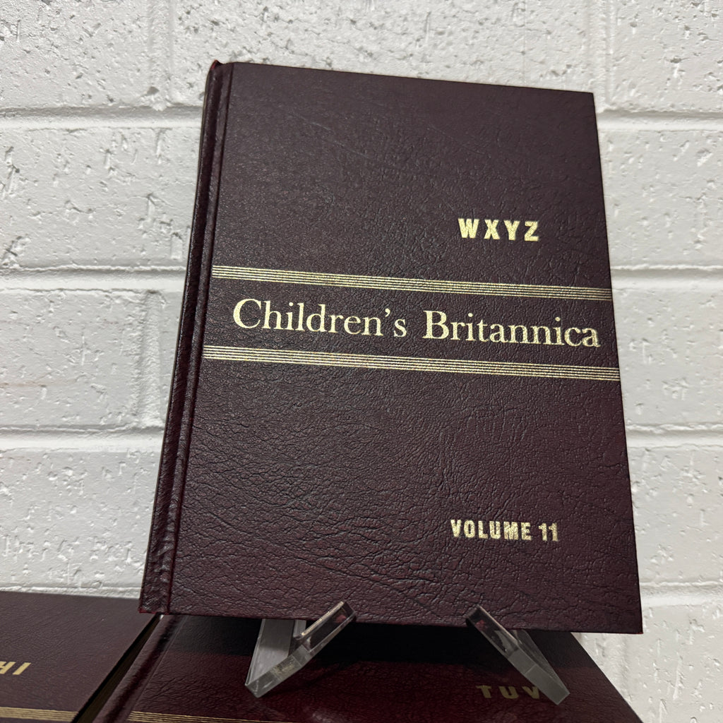 1964 Childrens Encyclopaedia Britannica Complete 12 Book Set, Burgundy Edition
