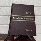 1964 Childrens Encyclopaedia Britannica Complete 12 Book Set, Burgundy Edition