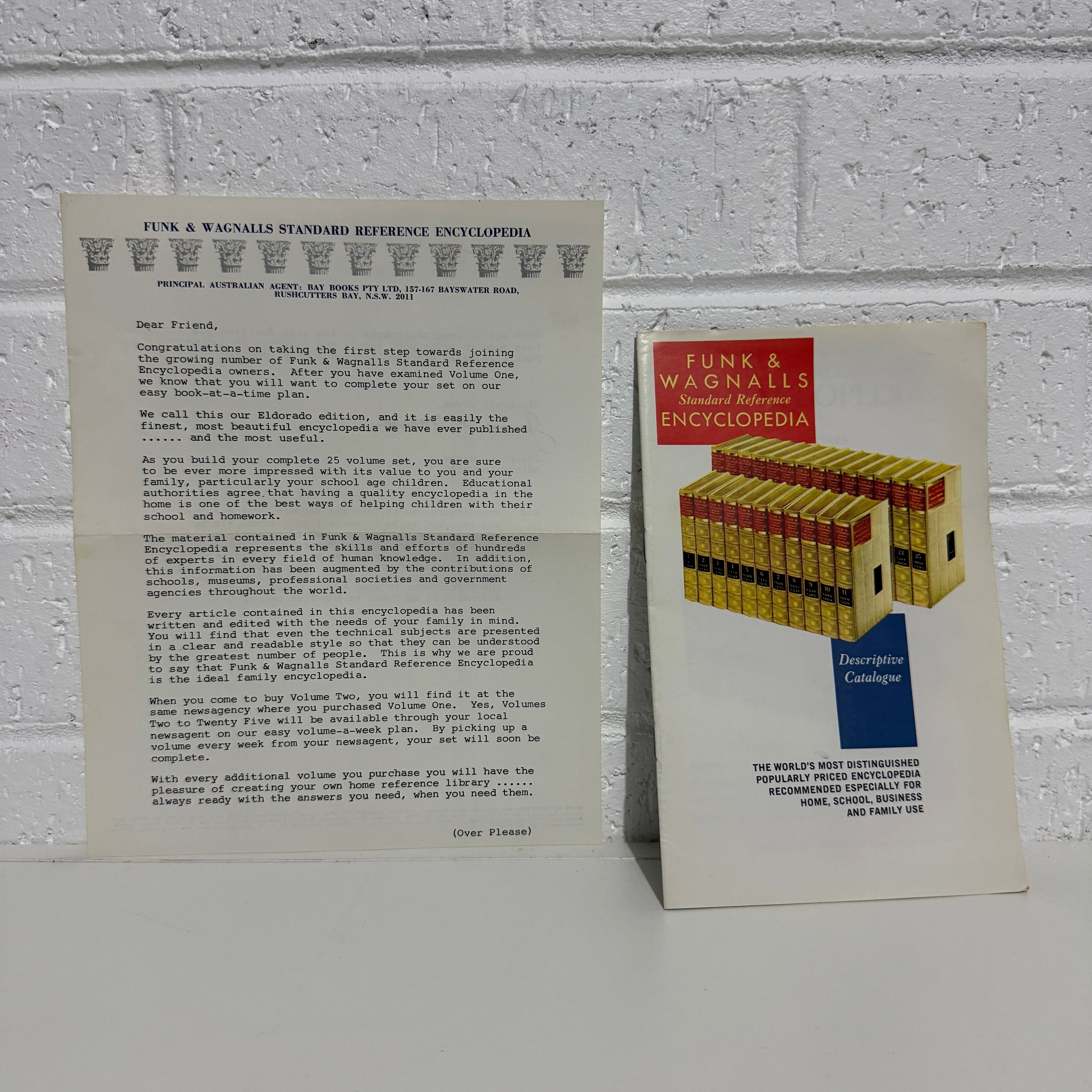 1973 Funk & Wagnall Standard Reference Encyclopedia, 26 x Book Set, Gold Edition, Gold Top