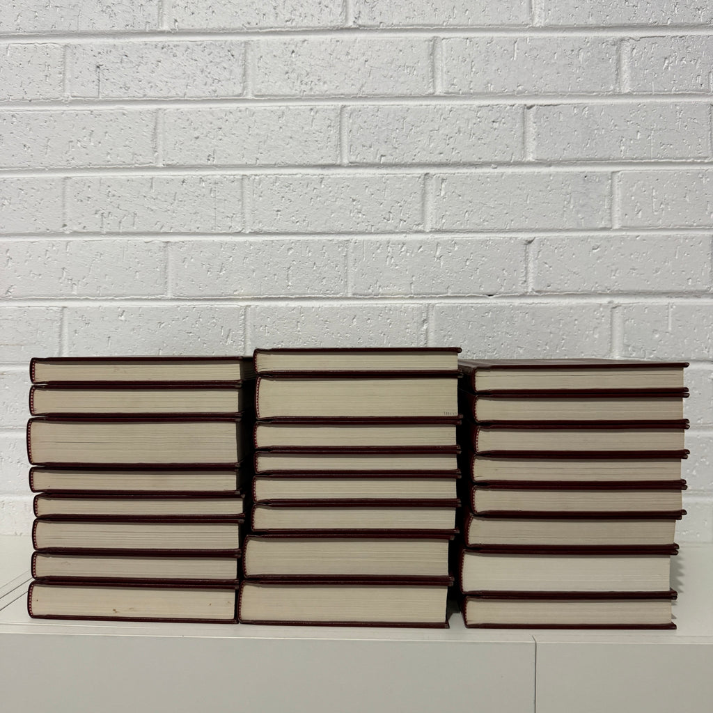 1988 World Book Encyclopedia Complete 24 Book Set, Burgundy Edition, Gold Top