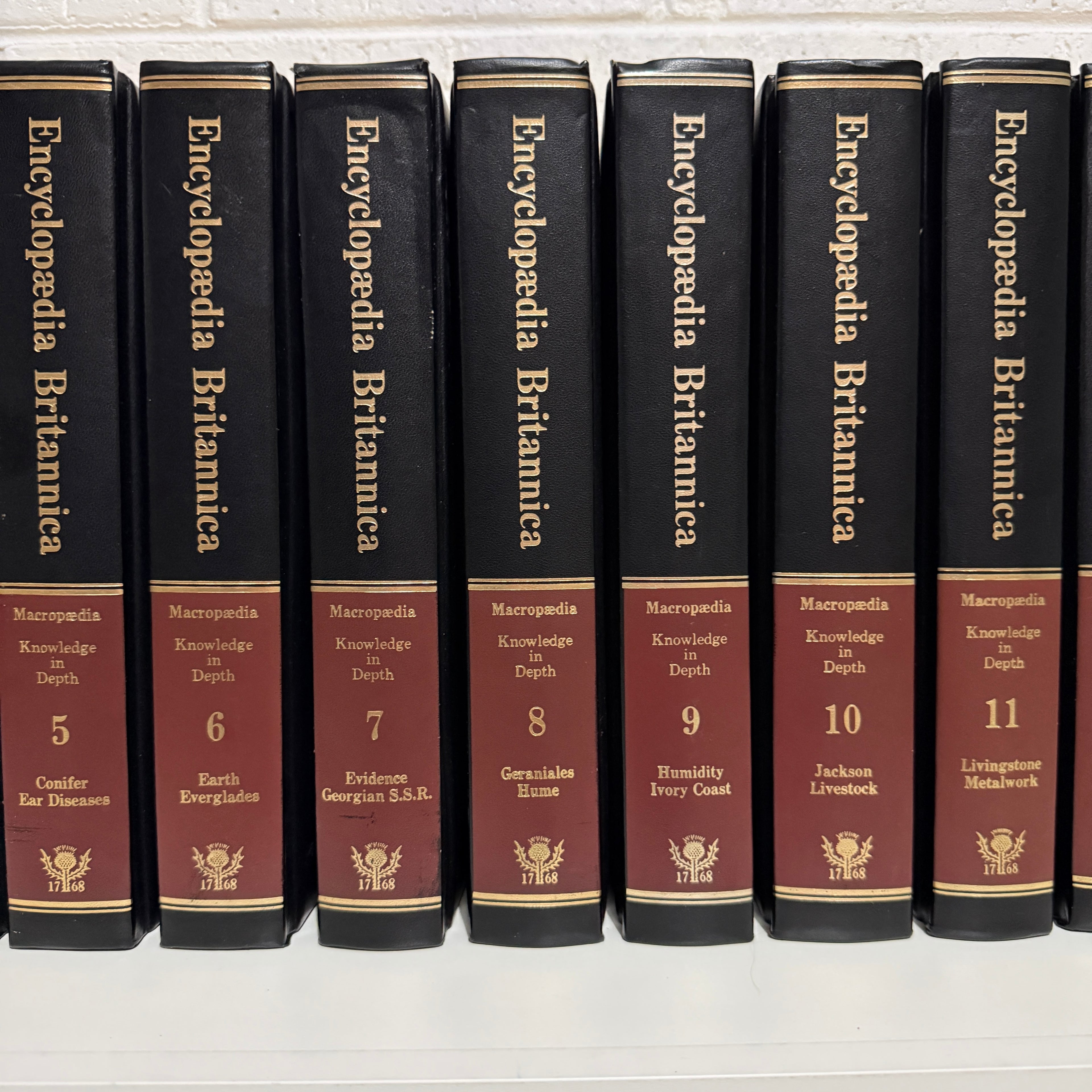 1981 Encyclopaedia Britannica Micropaedia Complete 30 Book set, Black Edition, Gold Top
