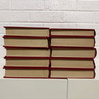 1963 The Grolier Society Australian Encyclopedia, 10 x Book Set, Red Edition VG
