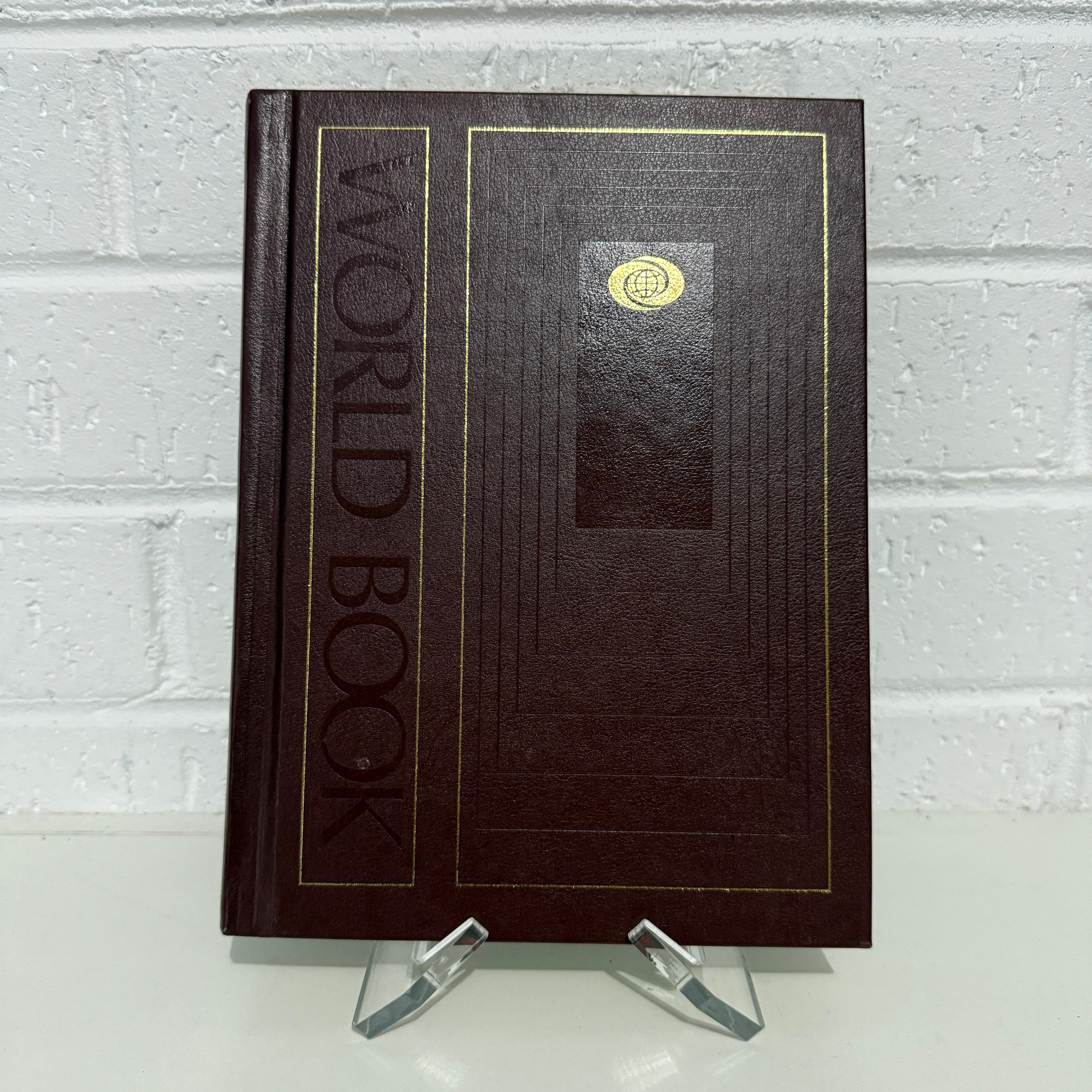 1988 World Book Encyclopedia Complete 24 Book Set, Burgundy Edition, Gold Top