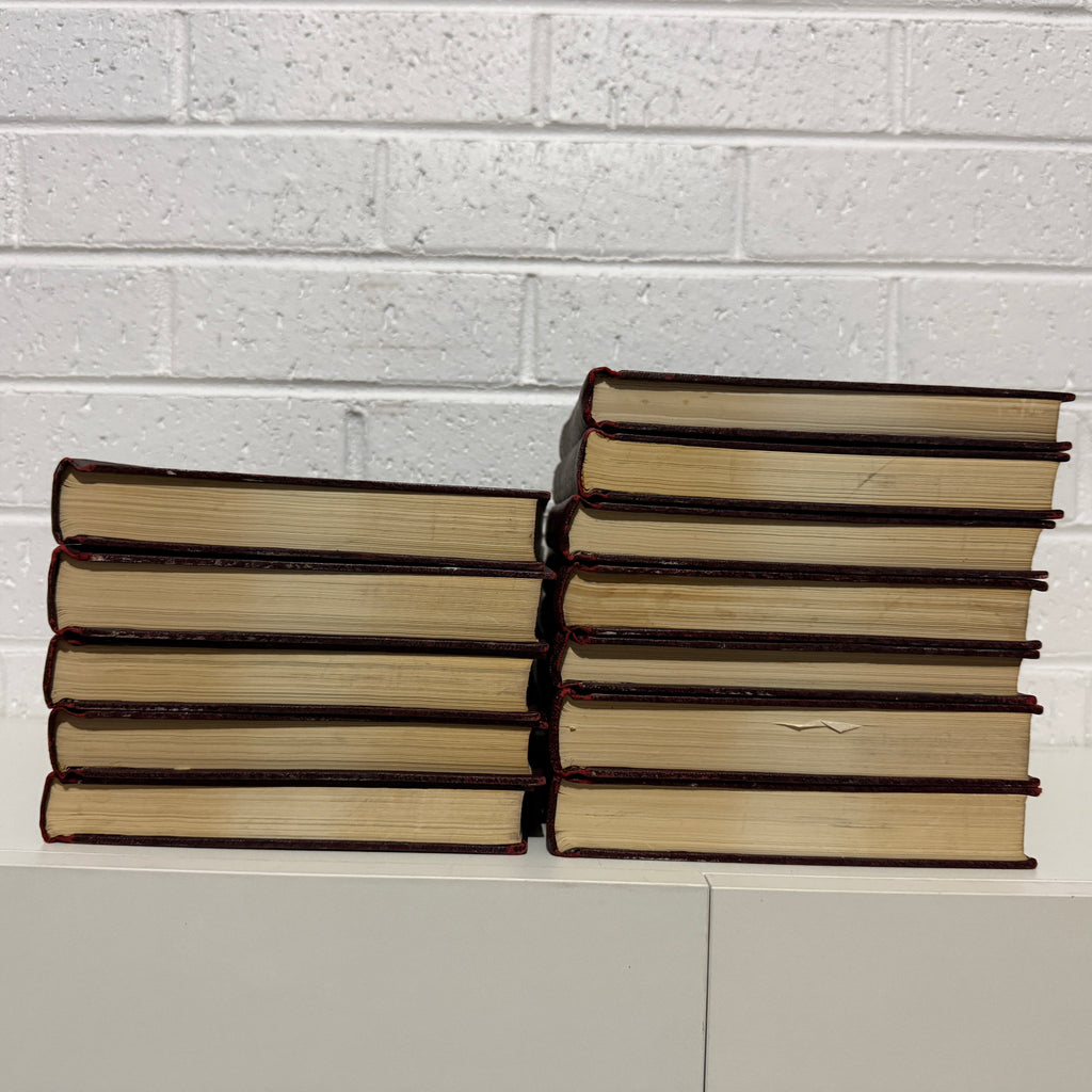 1964 Childrens Encyclopaedia Britannica Complete 12 Book Set, Burgundy Edition