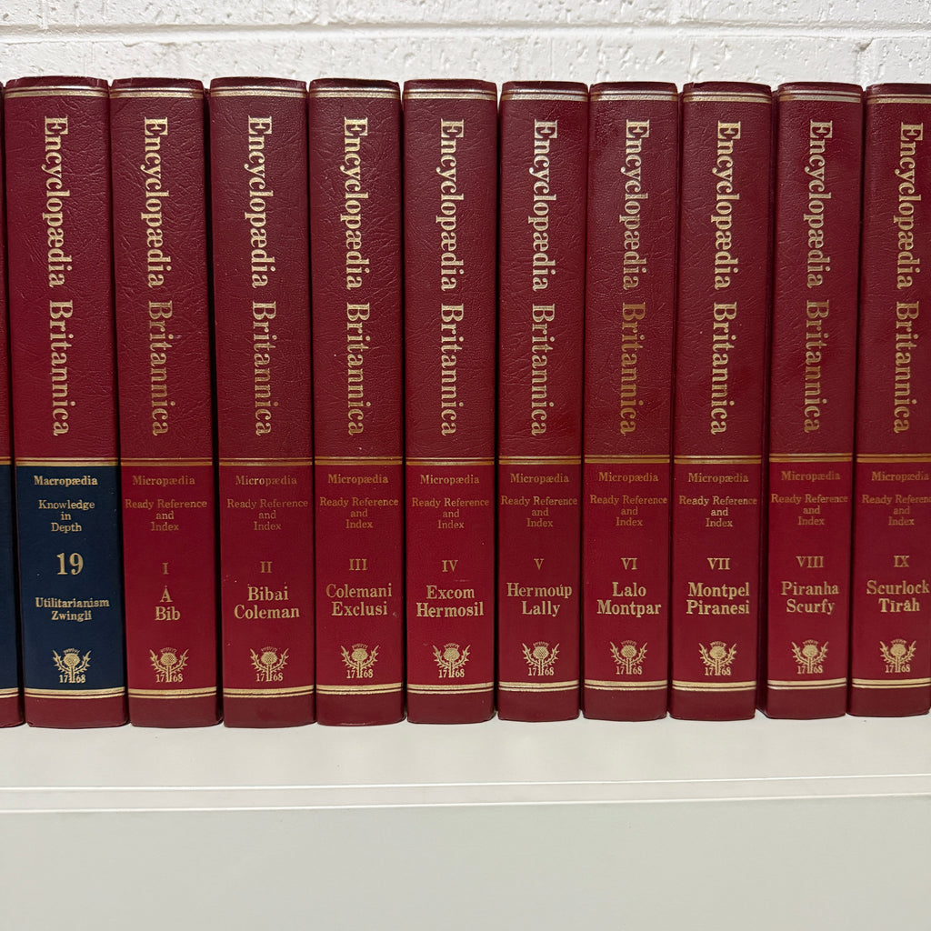 1979 Encyclopaedia Britannica Micropaedia Complete 30 Book set, Red Edition