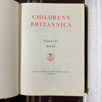 1964 Childrens Encyclopaedia Britannica Complete 12 Book Set, Burgundy Edition