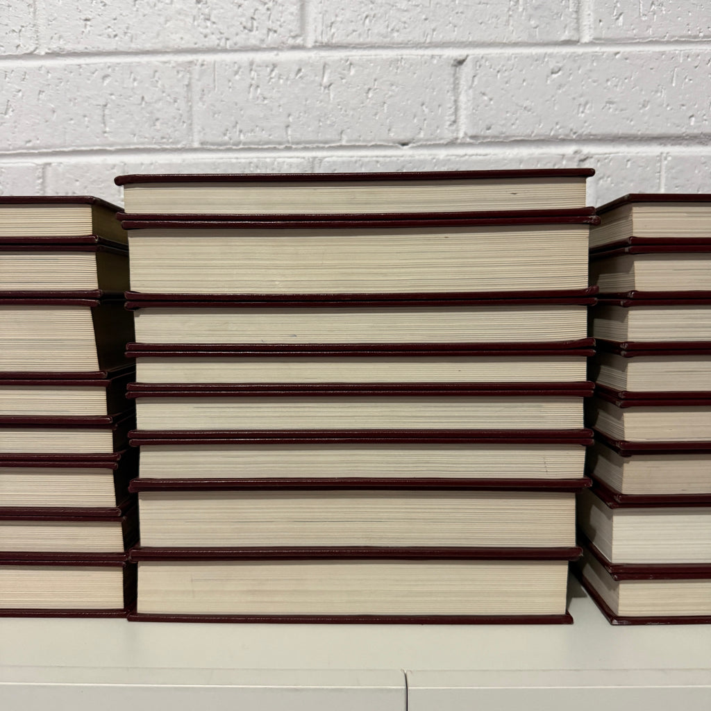 1988 World Book Encyclopedia Complete 24 Book Set, Burgundy Edition, Gold Top