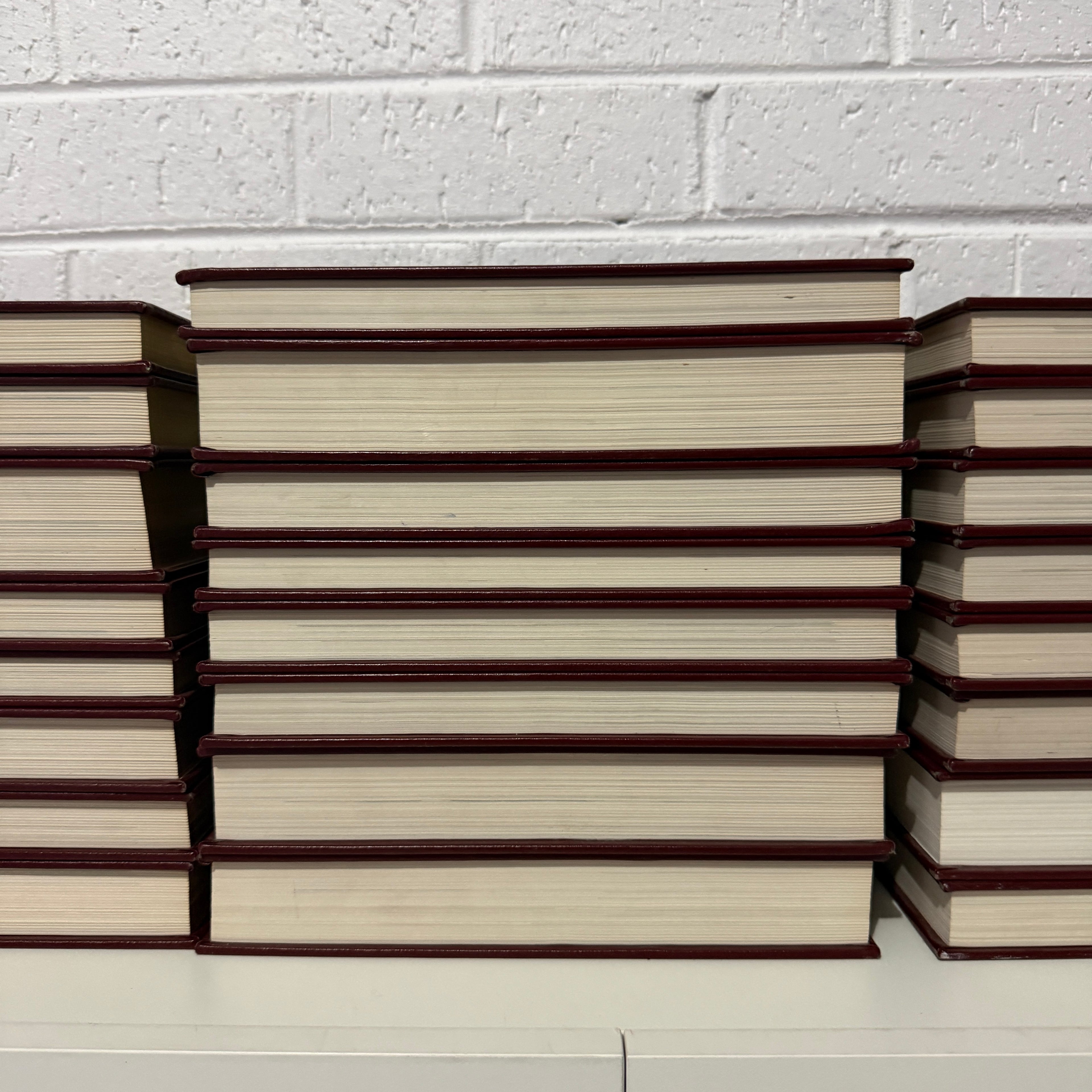 1988 World Book Encyclopedia Complete 24 Book Set, Burgundy Edition, Gold Top