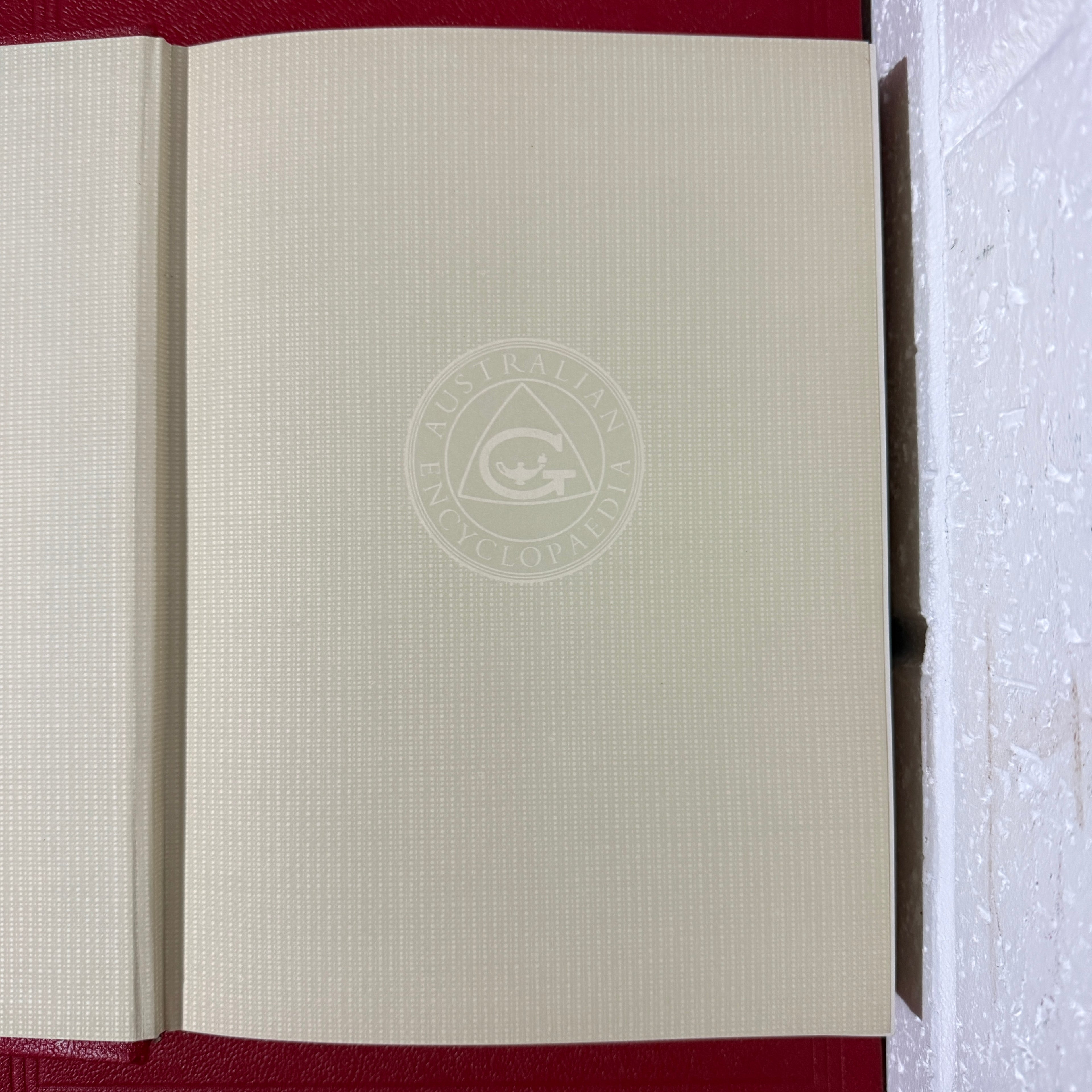 1963 The Grolier Society Australian Encyclopedia, 10 x Book Set, Red Edition VG