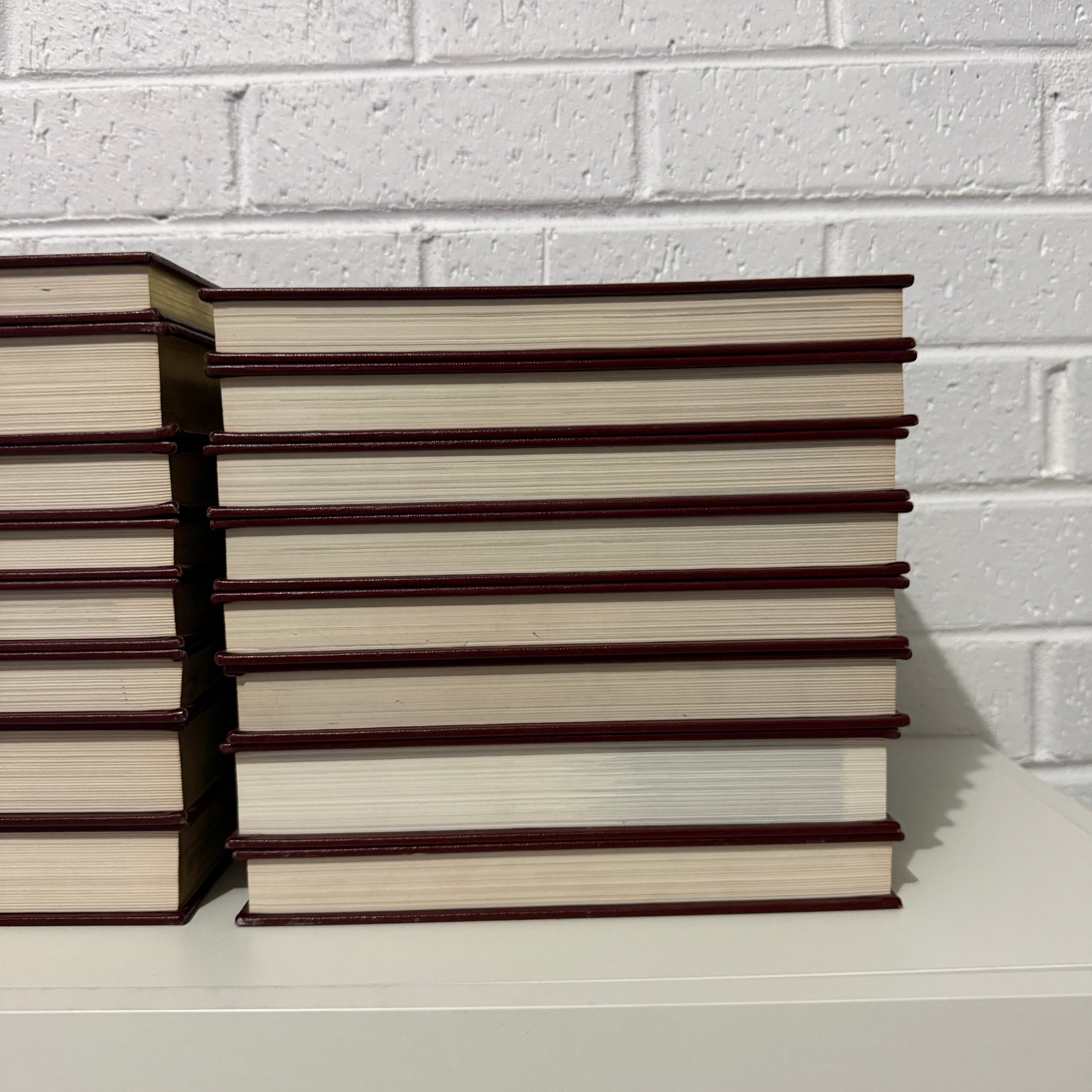 1988 World Book Encyclopedia Complete 24 Book Set, Burgundy Edition, Gold Top