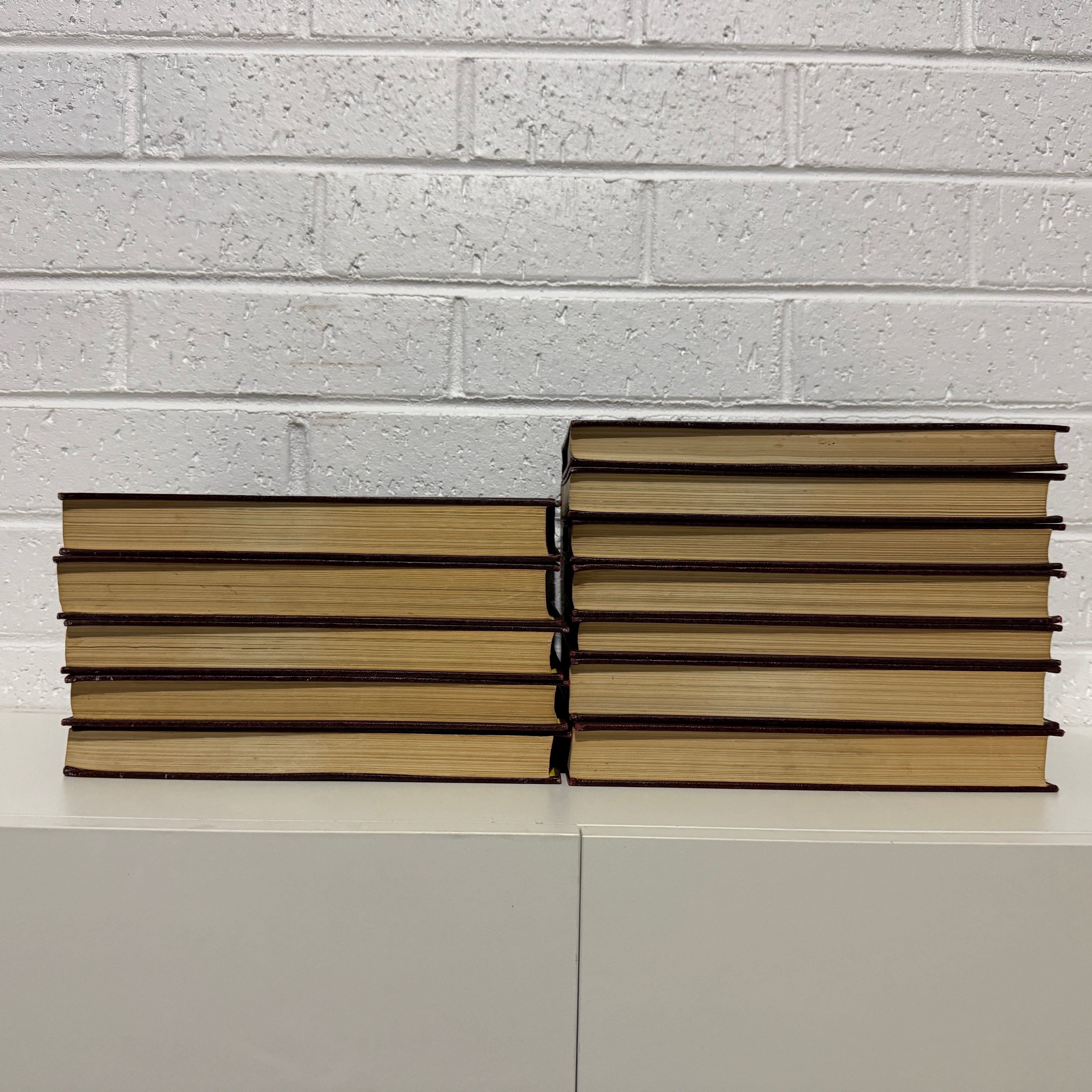 1964 Childrens Encyclopaedia Britannica Complete 12 Book Set, Burgundy Edition