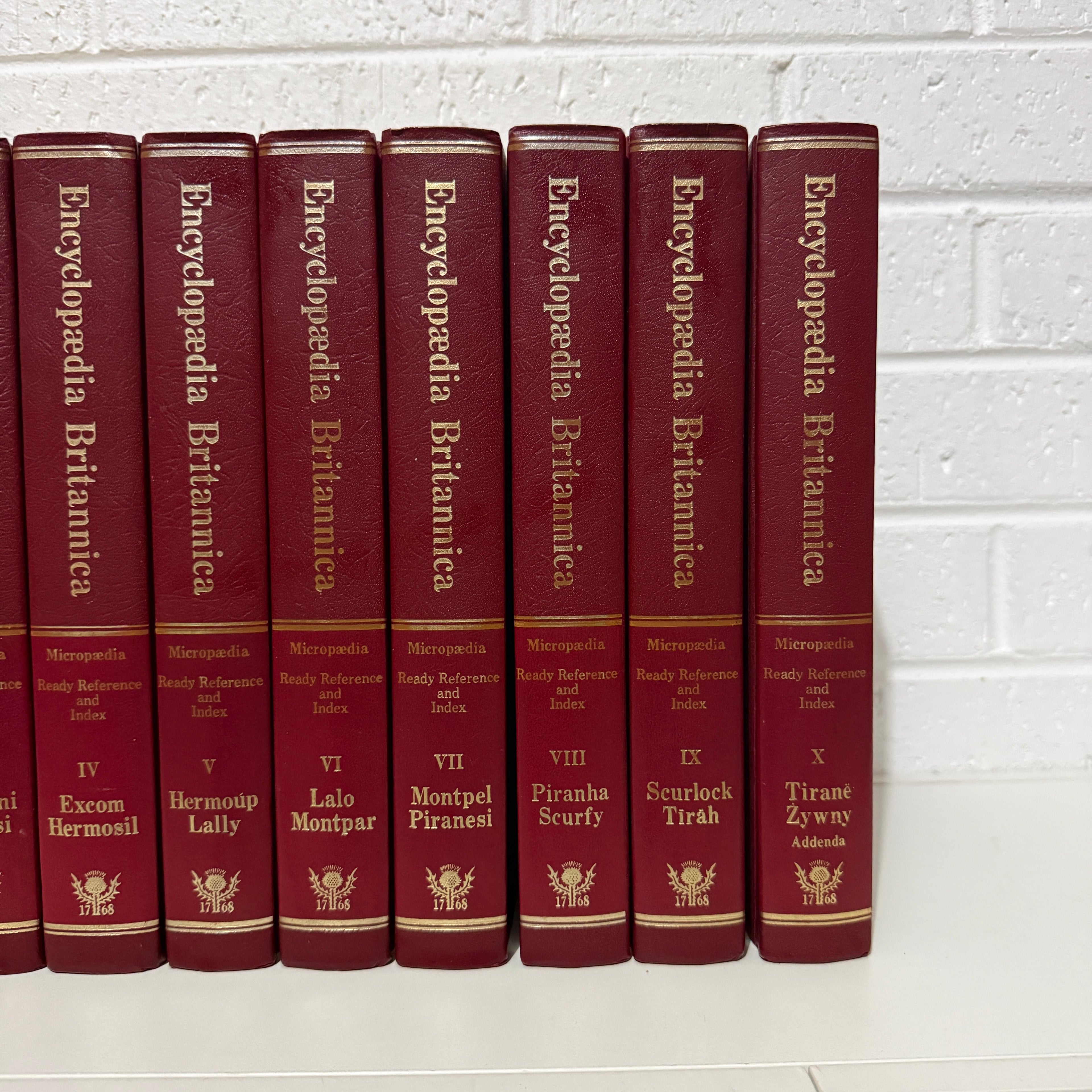 1979 Encyclopaedia Britannica Micropaedia Complete 30 Book set, Red Edition
