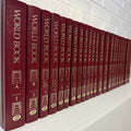 1988 World Book Encyclopedia Complete 24 Book Set, Burgundy Edition, Gold Top