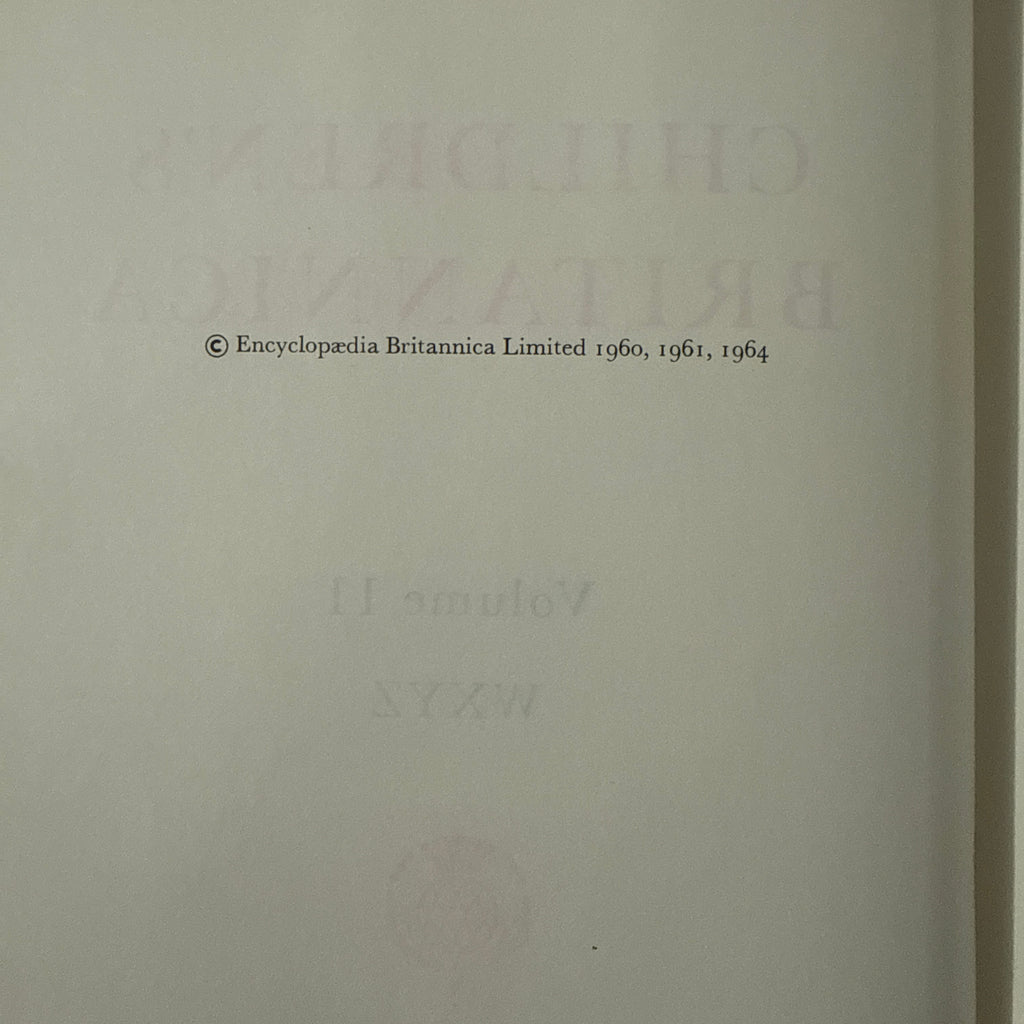 1964 Childrens Encyclopaedia Britannica Complete 12 Book Set, Burgundy Edition