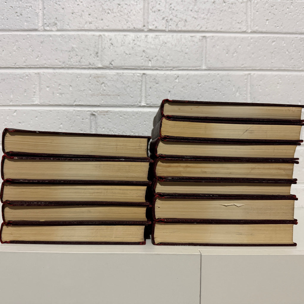 1964 Childrens Encyclopaedia Britannica Complete 12 Book Set, Burgundy Edition