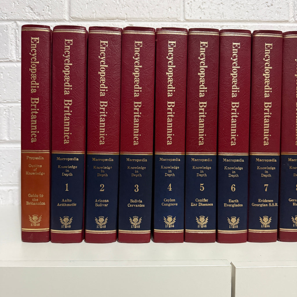 1979 Encyclopaedia Britannica Micropaedia Complete 30 Book set, Red Edition