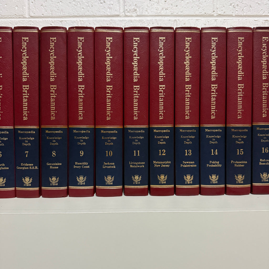 1979 Encyclopaedia Britannica Micropaedia Complete 30 Book set, Red Edition