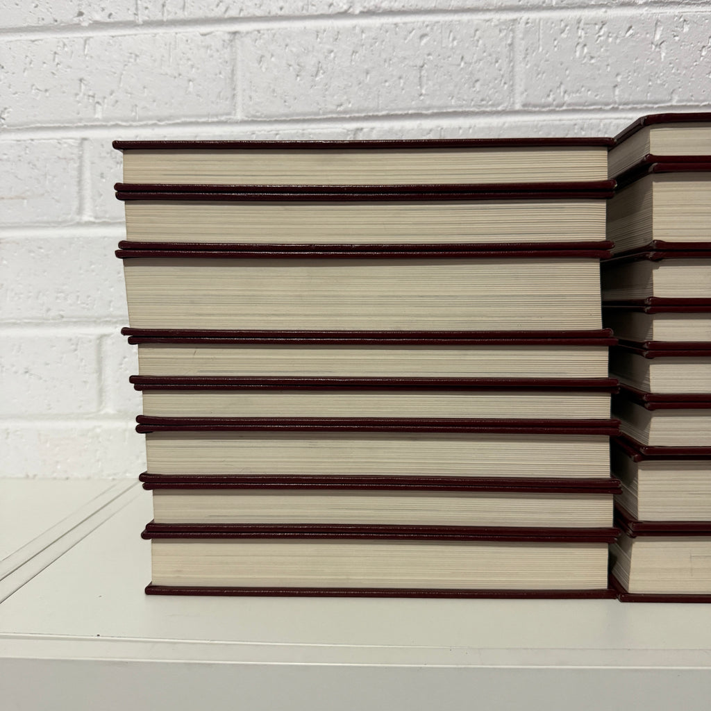 1988 World Book Encyclopedia Complete 24 Book Set, Burgundy Edition, Gold Top