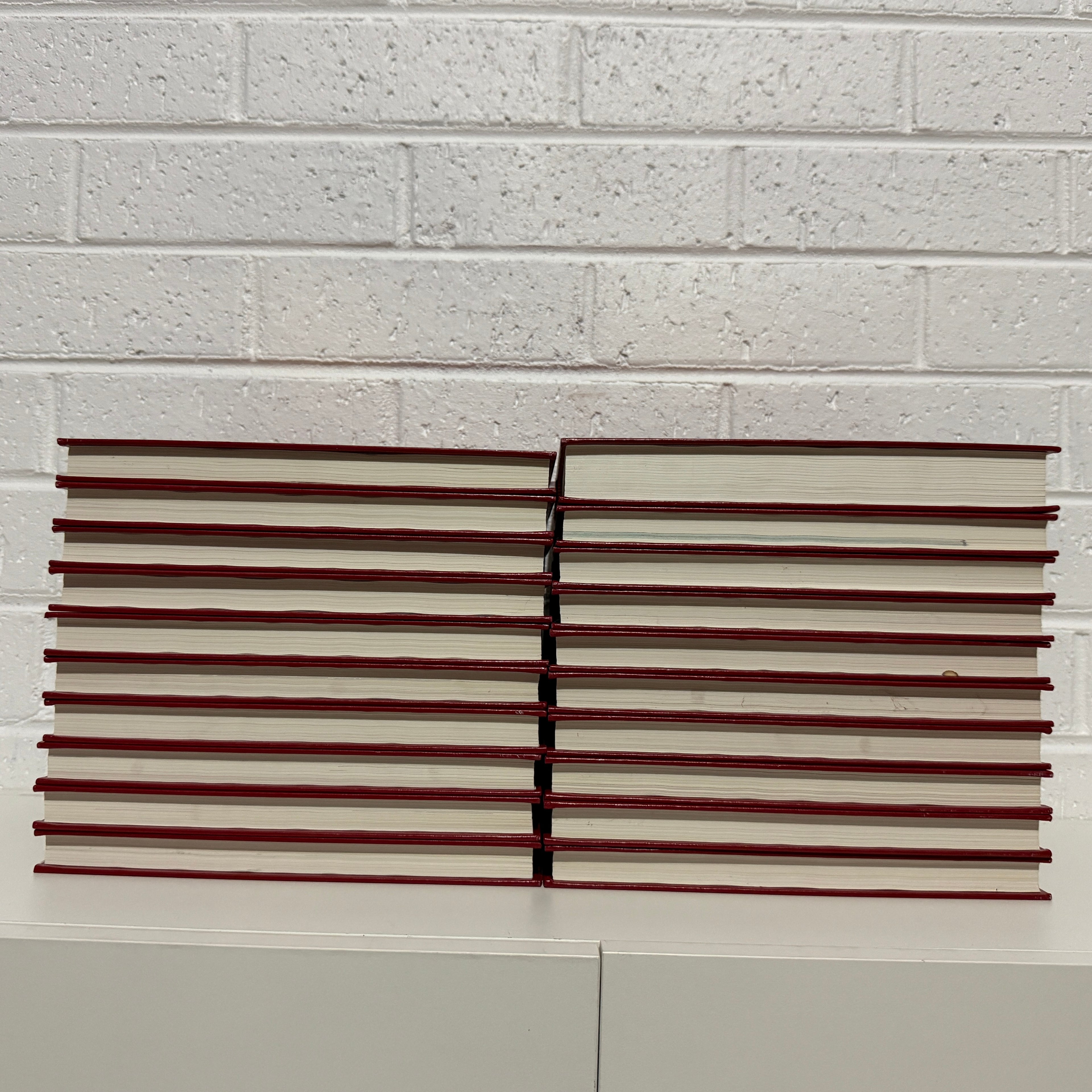 1992 Childrens Encyclopaedia Britannica Complete 20 Book Set, Red Edition