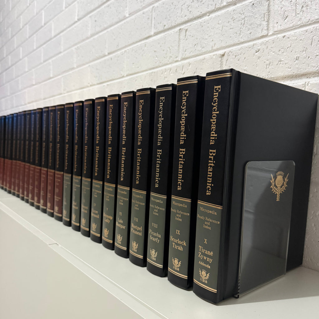 1982 Encyclopaedia Britannica Micropaedia Complete 30 Book set, Black Edition, Gold Top