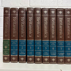 1988 Encyclopaedia Britannica Micropaedia Complete 32 Book Set, Brown Edition