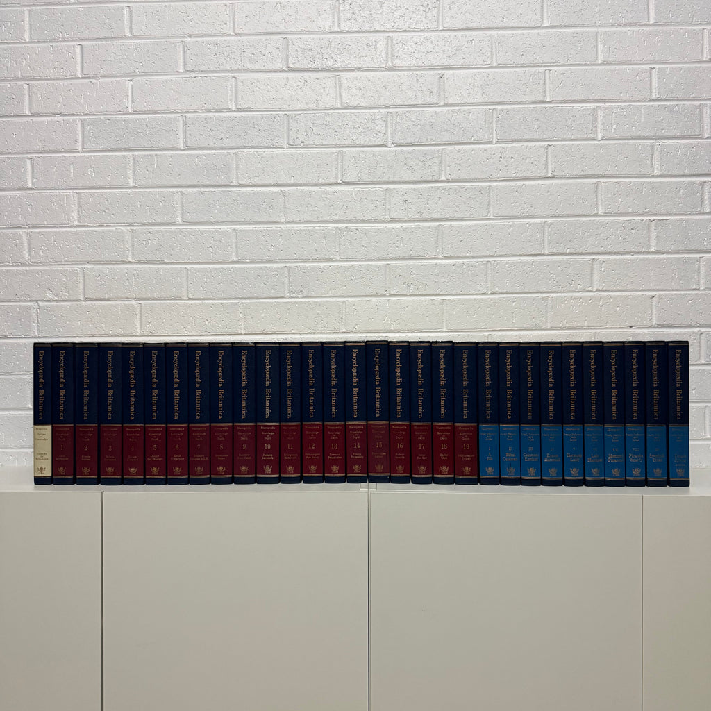1976 Encyclopaedia Britannica Micropaedia 30 Complete Book Set - Blue Edition