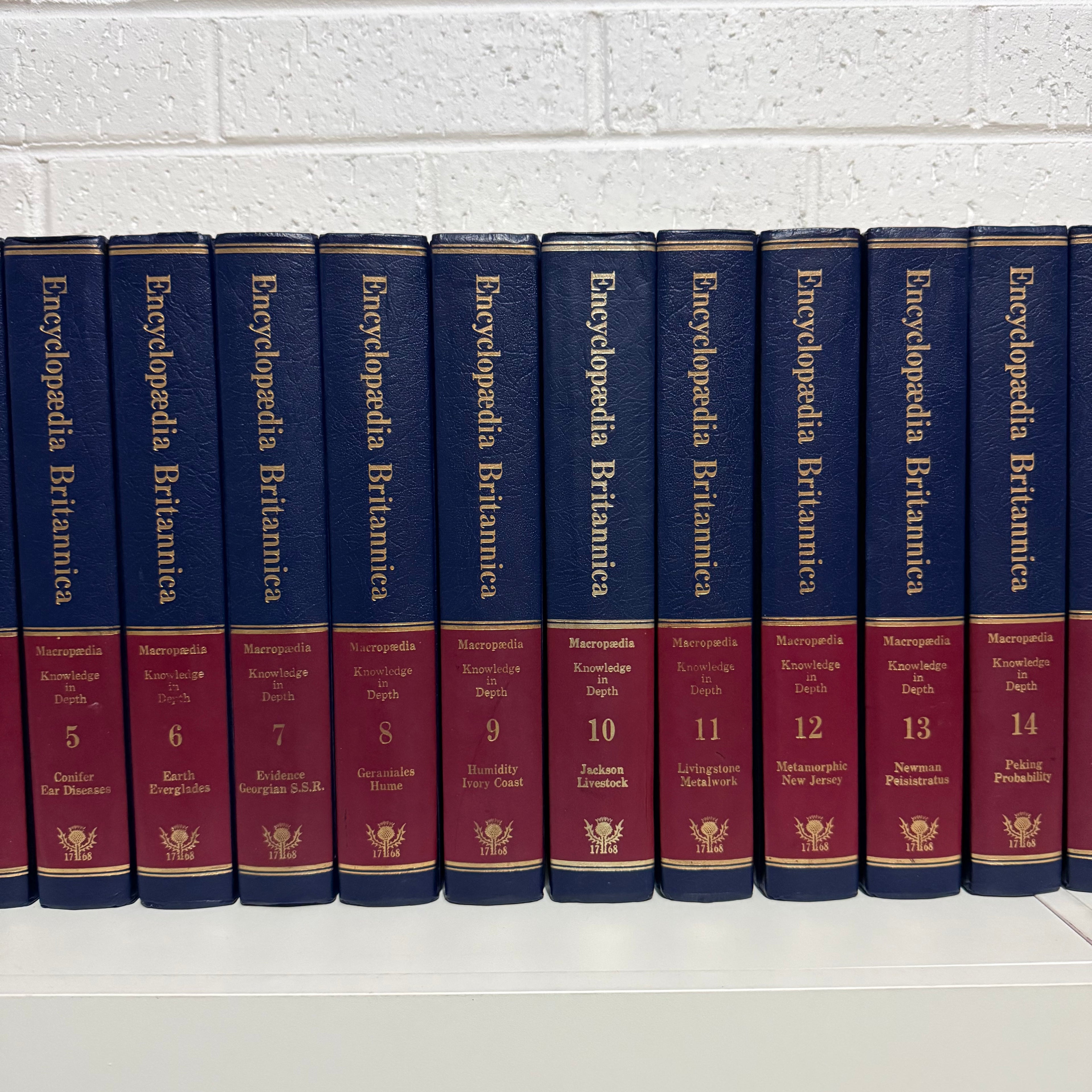 1976 Encyclopaedia Britannica Micropaedia 30 Complete Book Set - Blue Edition