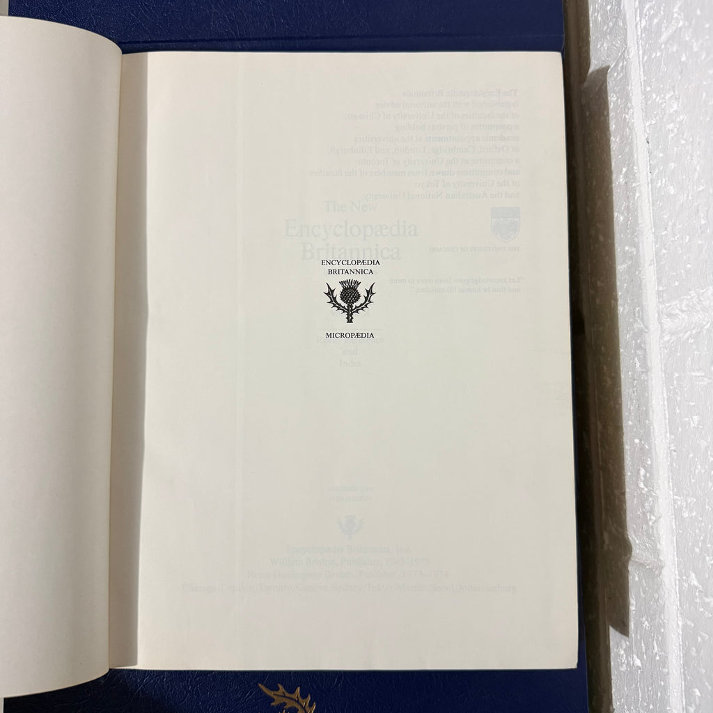 1976 Encyclopaedia Britannica Micropaedia 30 Complete Book Set - Blue Edition