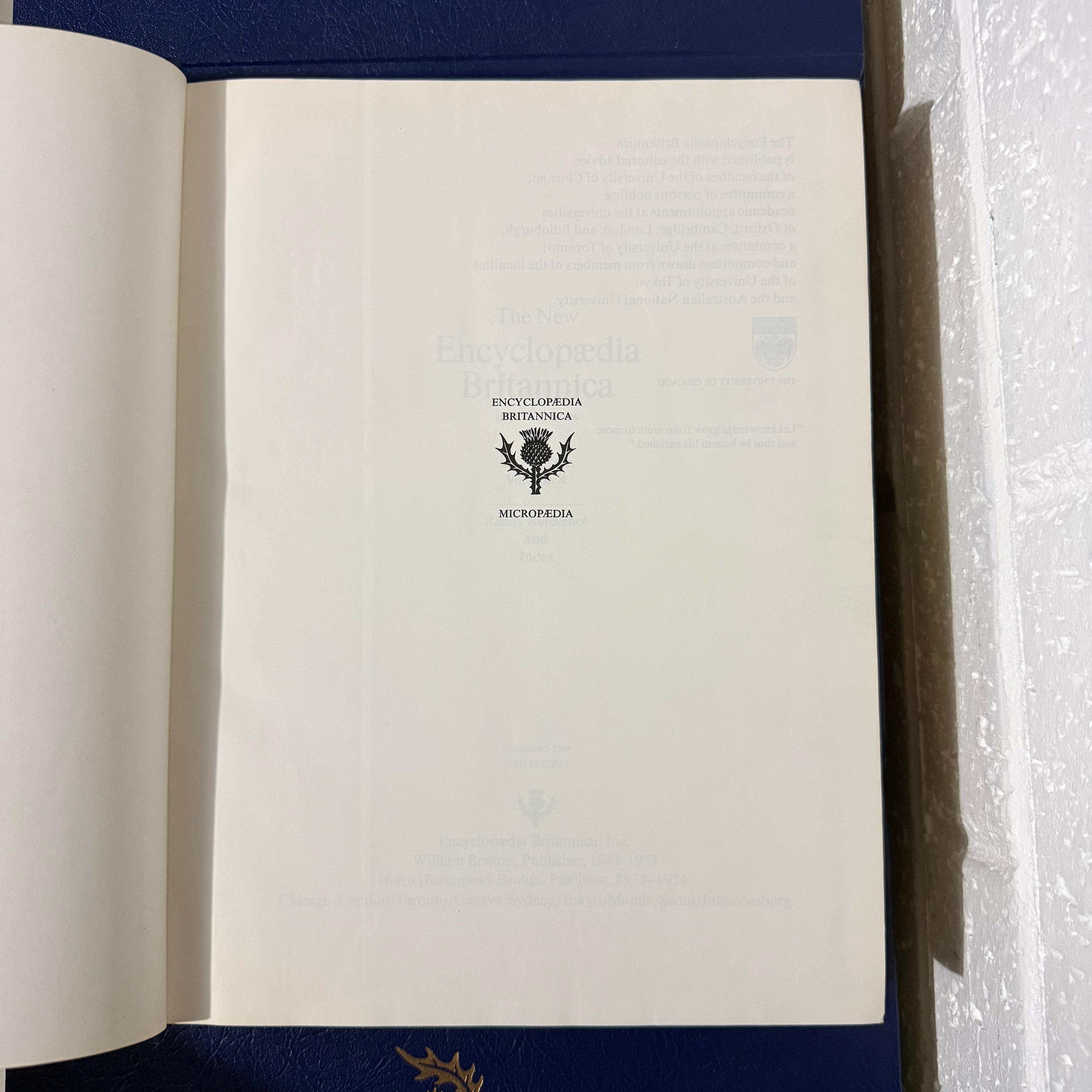 1976 Encyclopaedia Britannica Micropaedia 30 Complete Book Set - Blue Edition