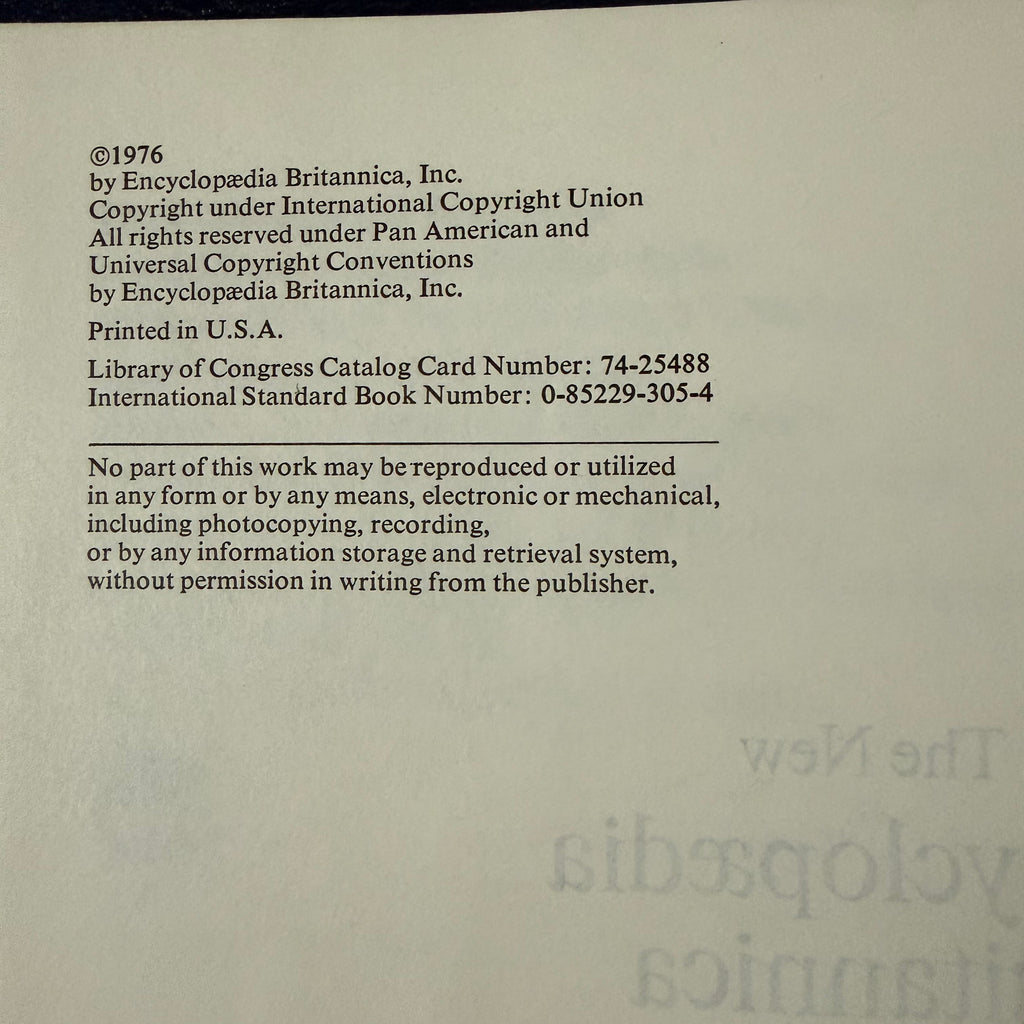 1976 Encyclopaedia Britannica Micropaedia 30 Complete Book Set - Blue Edition